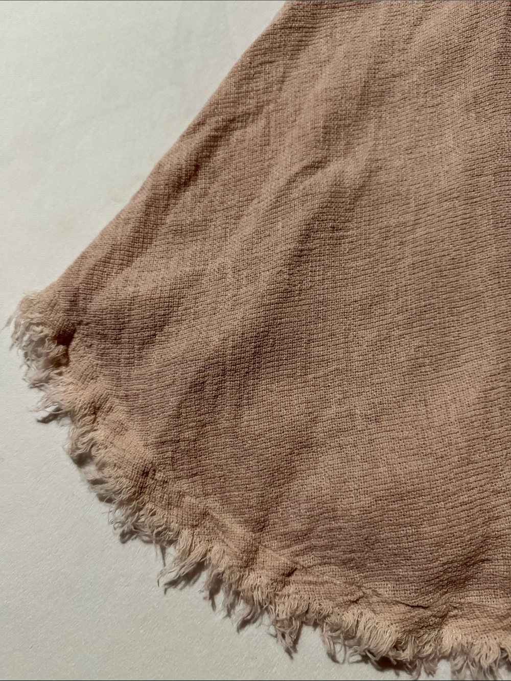 Meo meli Italian Tie-Front Spaghetti Strap Camisole in Dusty Mauve linen - Picture 3 of 5